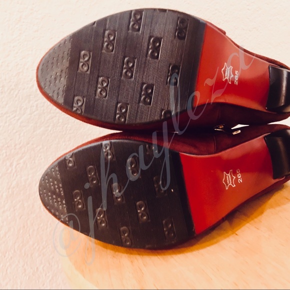 VERO CUOIO: Dark Red Ankle Boots - Picture 3 of 4